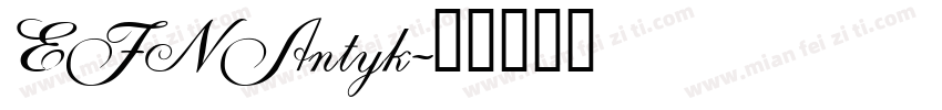 EFN Antyk字体转换